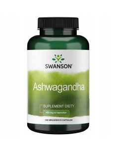 SWANSON Ashwagandha 450 mg 100 kapsułek żeń-szeń indyjski