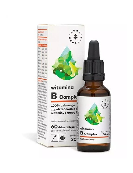 Aura Herbals Witamina B Complex - krople - 60ml